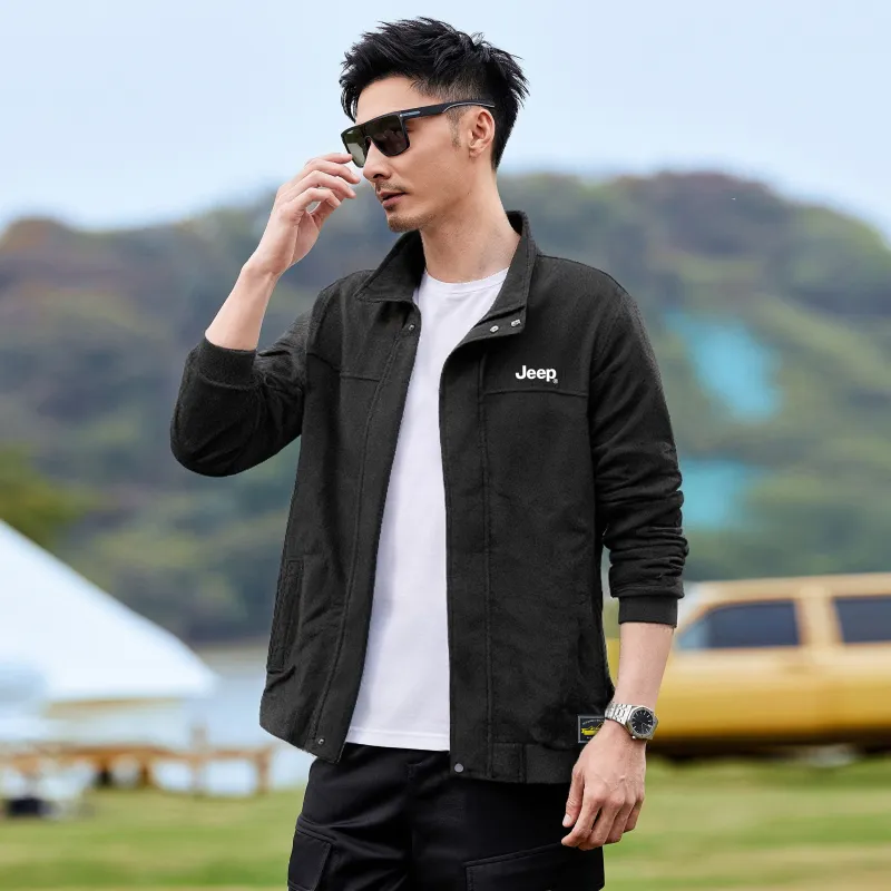 Jeep Jackets Coats Unisex Pure Black-3