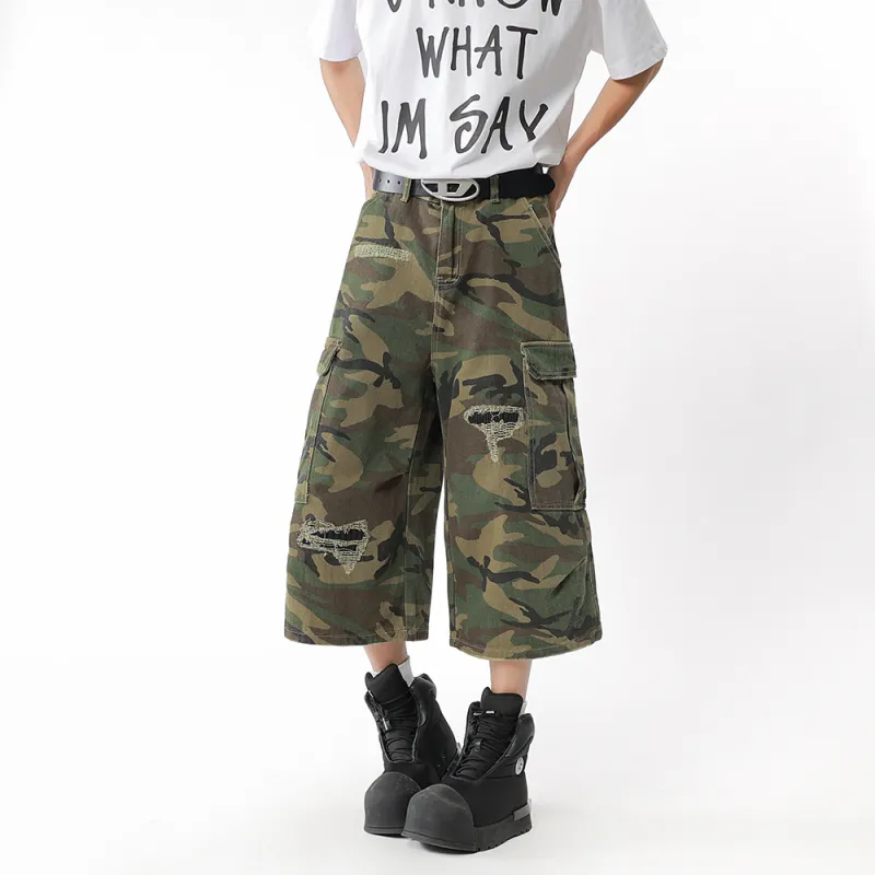 JASONWOOD Denim Shorts Unisex Camouflage-3