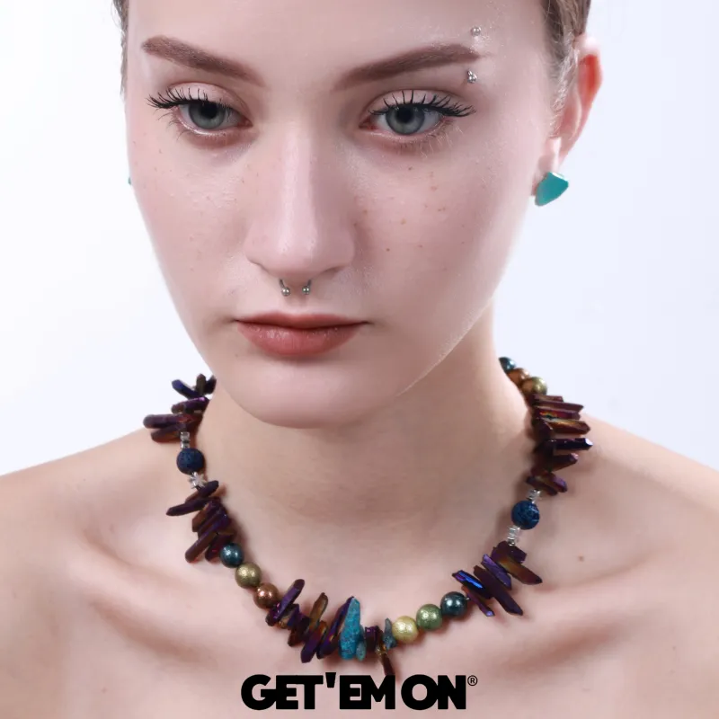 Get'em ON Shell Pearl Necklaces Unisex-1