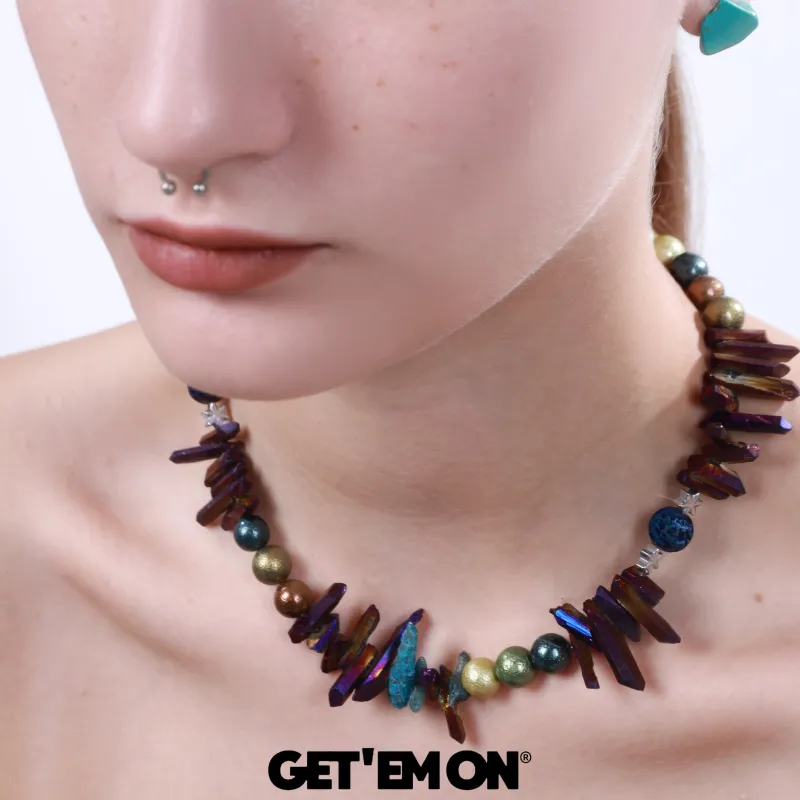 Get'em ON Shell Pearl Necklaces Unisex-3