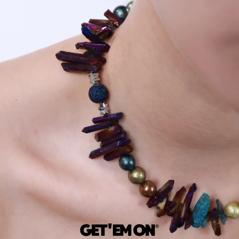 Get'em ON Shell Pearl Necklaces Unisex-5