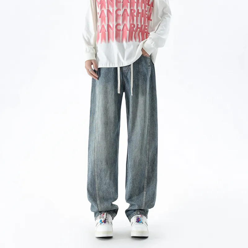MASGLO Jeans Spring And Fall Season Unisex-7