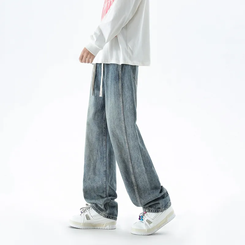 MASGLO Jeans Spring And Fall Season Unisex-8