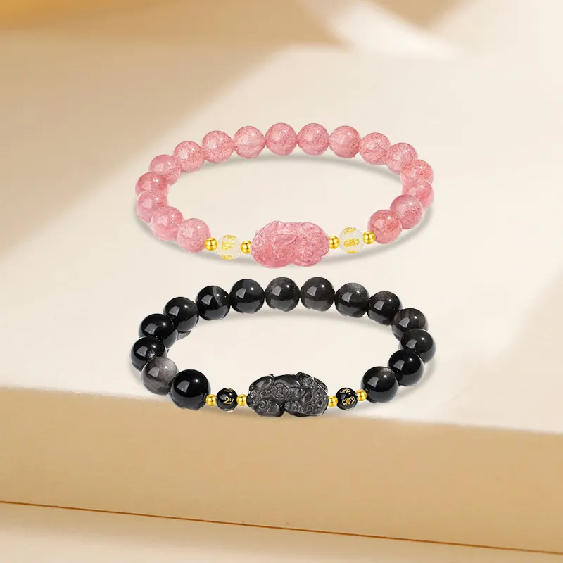 Kim Ka Fook Obsidian Bracelets Women's-13