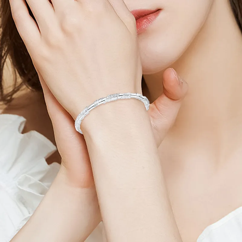 Kim Ka Fook S 999 Fine Silver Bangles Women's-1