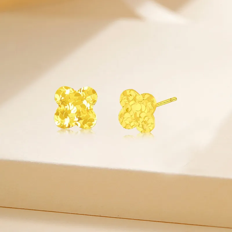 Kim Ka Fook S925 Silver Stud Earrings Unisex-1