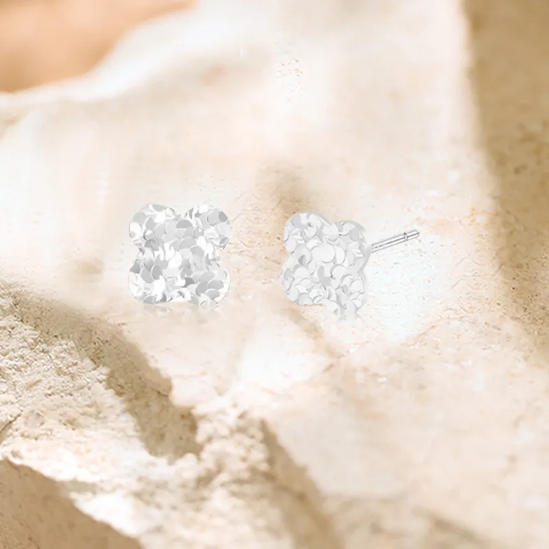 Kim Ka Fook S925 Silver Stud Earrings Unisex-6