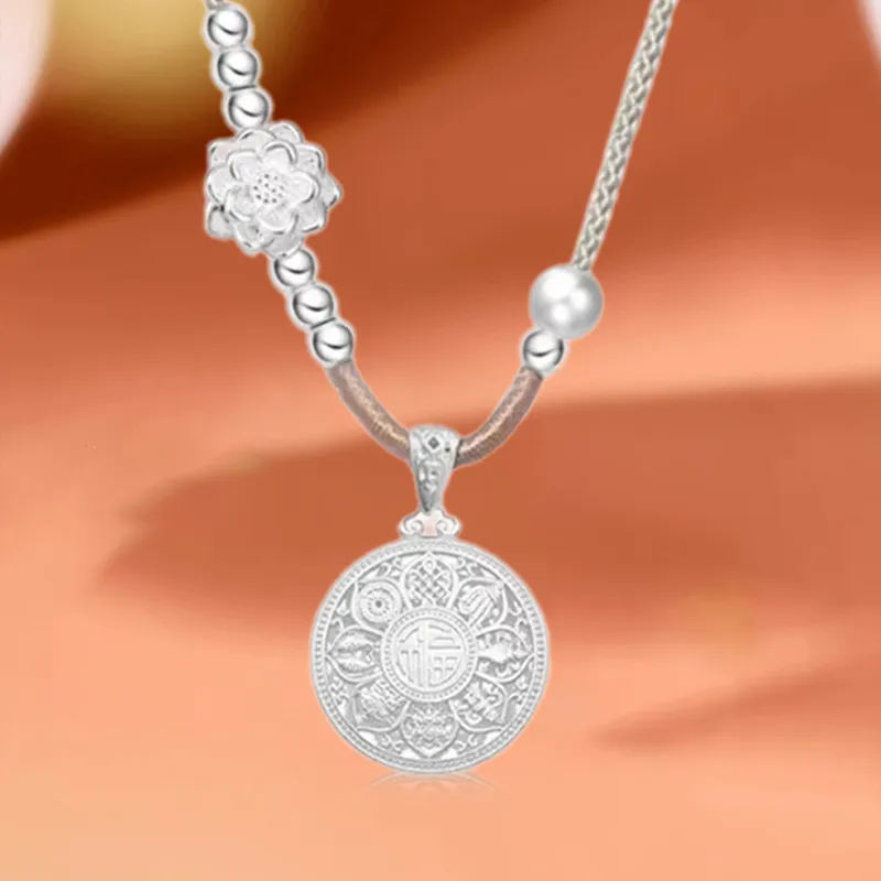 Kim Ka Fook 990 Silver Necklaces Women's-2