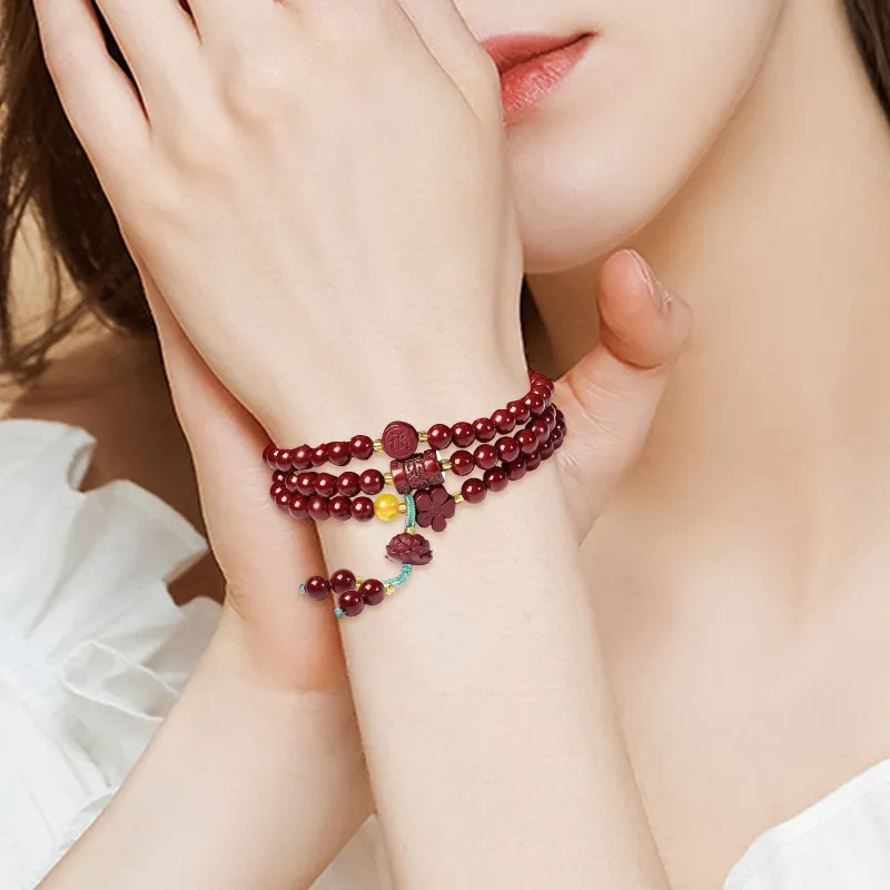 Kim Ka Fook Cinnabar Bracelets Unisex-1
