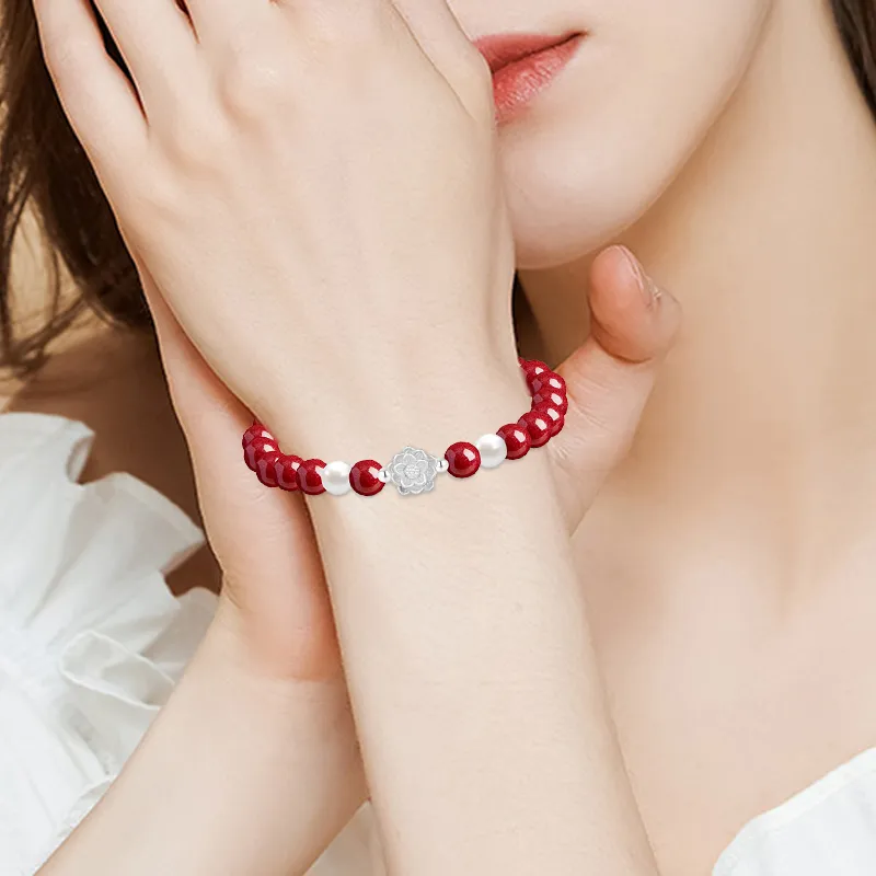 Kim Ka Fook Synthetic/Artificial Cinnabar Bracelets Women's-1