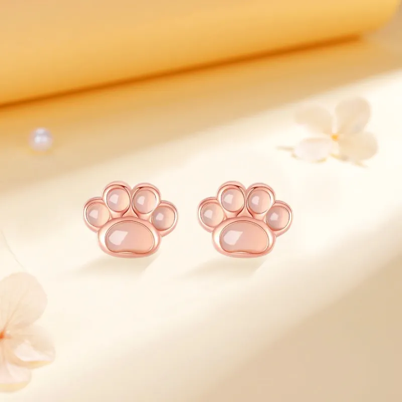 Kim Ka Fook S925 Silver Stud Earrings Women's-3