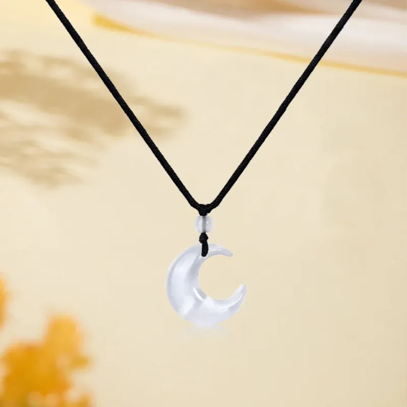 Kim Ka Fook Glass Cat Eye Necklaces Unisex-2