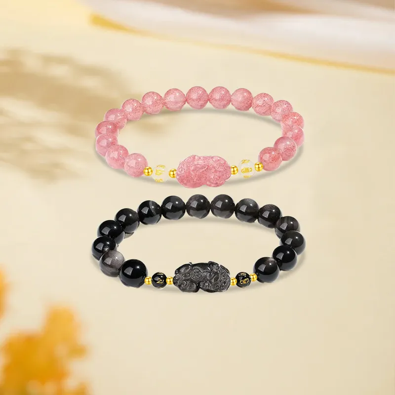 Kim Ka Fook Obsidian Bracelets Women's-12