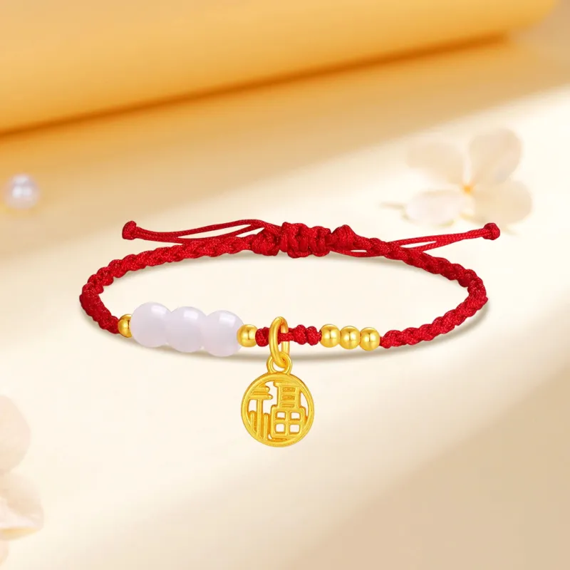 Kim Ka Fook Chalcedony Bracelets Unisex-5
