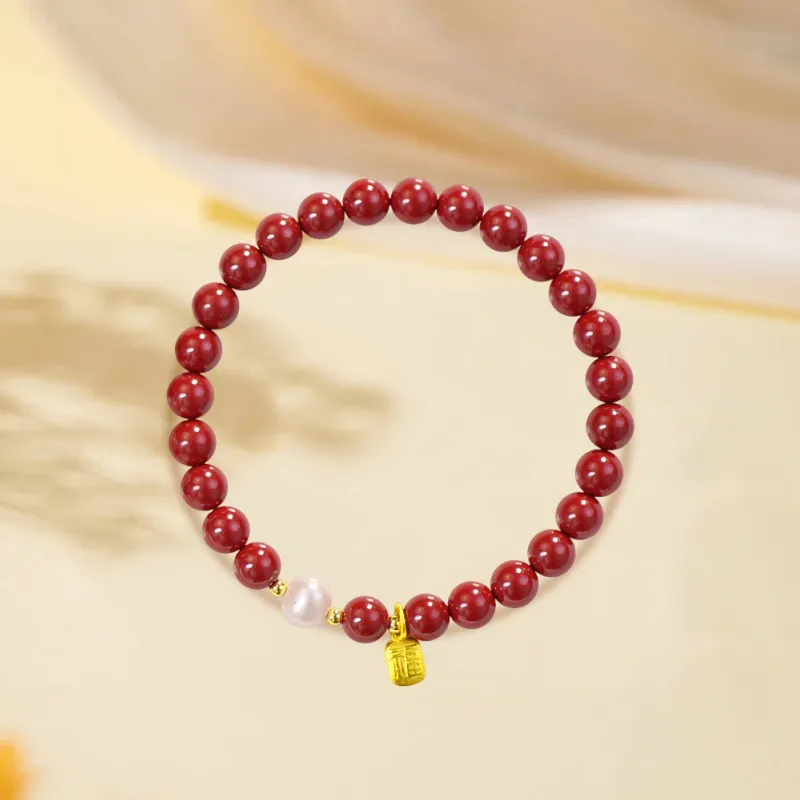Kim Ka Fook Cinnabar Bracelets Unisex-1