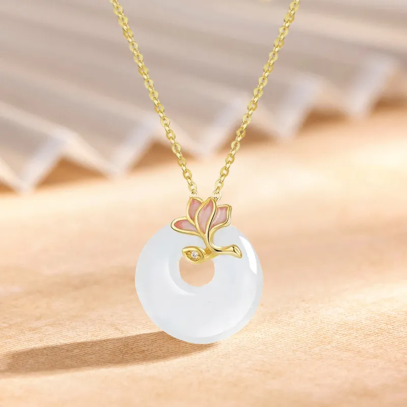 Kim Ka Fook Chalcedony Jade Necklaces Women's-3