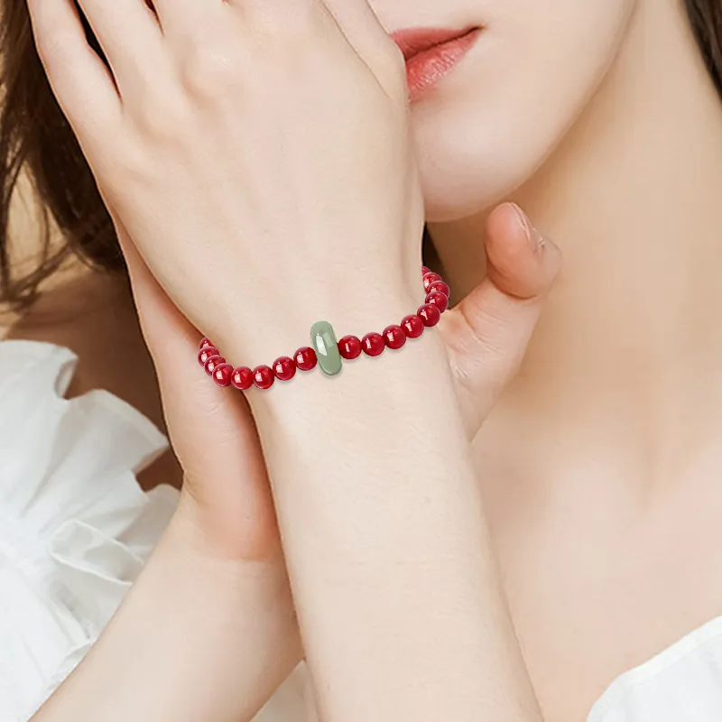 Kim Ka Fook Cinnabar Bracelets Women's-1