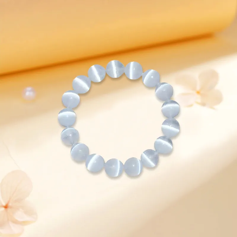 Kim Ka Fook Glass Cat Eye Bracelets Unisex-2