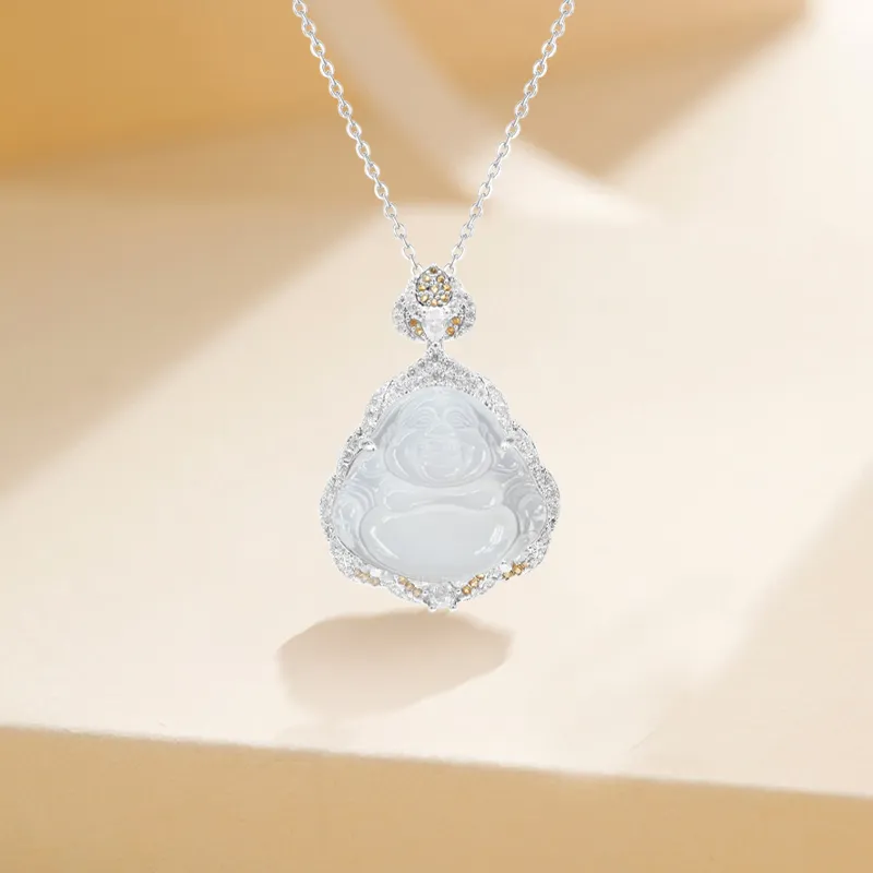 Kim Ka Fook Chalcedony Jade Necklaces Women's-2