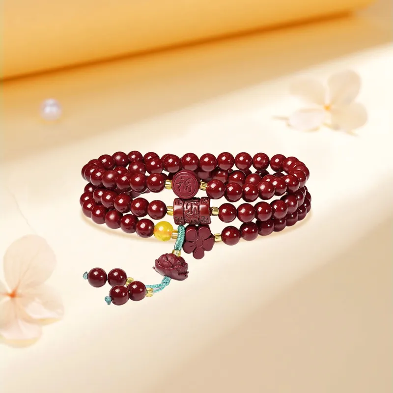 Kim Ka Fook Cinnabar Bracelets Unisex-3