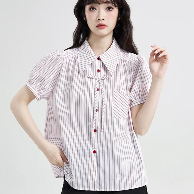 Ning Cai Yuer Shirts Women's Red-3