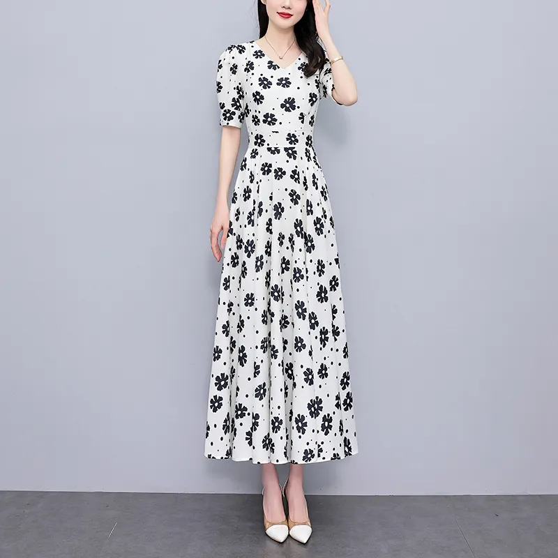 Ning Cai Yuer Short Sleeved Dress Women's-2