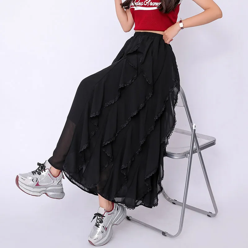 Ning Cai Yuer Casual Long Skirt Women's-8