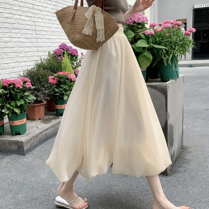 Ning Cai Yuer Casual Long Skirt Women's-5