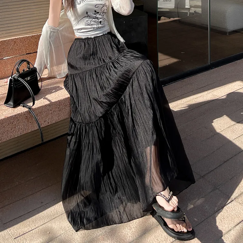 Ning Cai Yuer Casual Long Skirt Women's-8