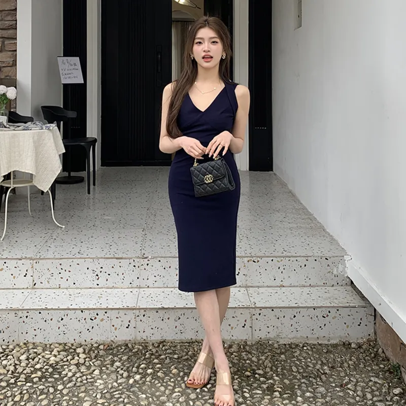 Ning Cai Yuer Sleeveless Dress Women's-3