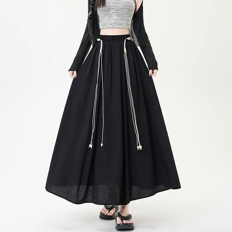 Ning Cai Yuer Casual Long Skirt Women's-10