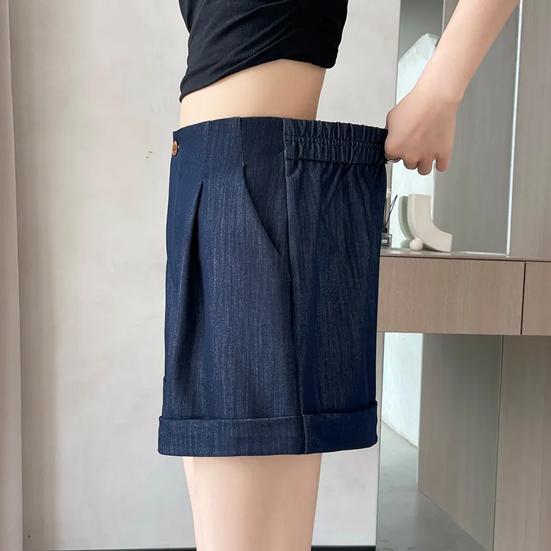 Ning Cai Yuer Denim Shorts Women's-6
