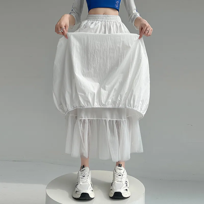 Ning Cai Yuer Casual Long Skirt Women's-12