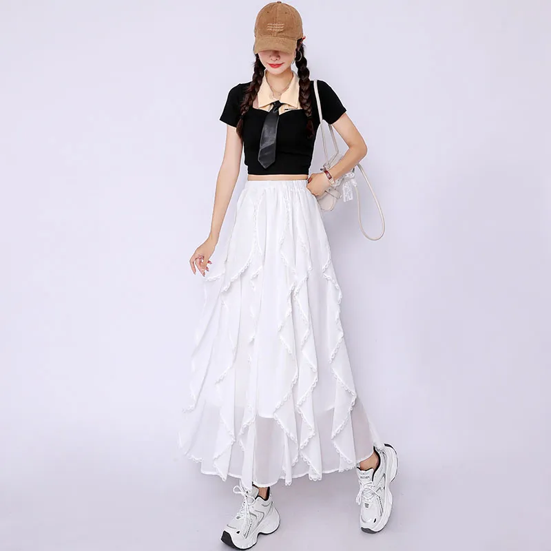 Ning Cai Yuer Casual Long Skirt Women's-2