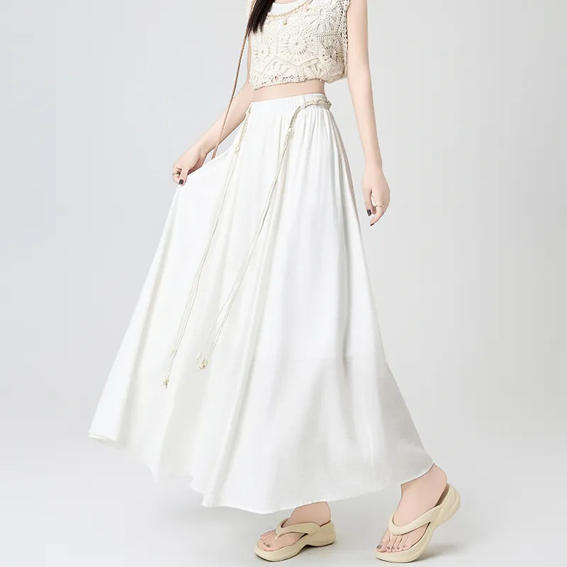 Ning Cai Yuer Casual Long Skirt Women's-14
