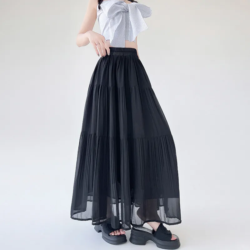 Ning Cai Yuer Casual Long Skirt Women's-9