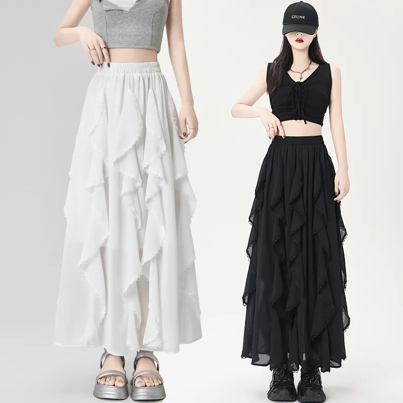 Ning Cai Yuer Casual Long Skirt Women's-5