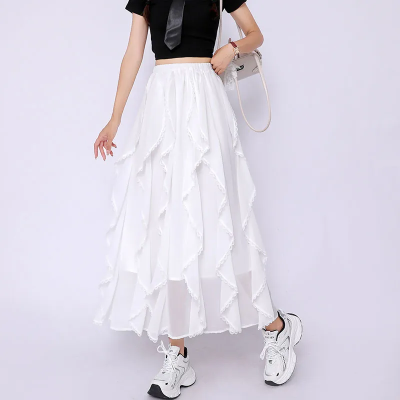Ning Cai Yuer Casual Long Skirt Women's-3