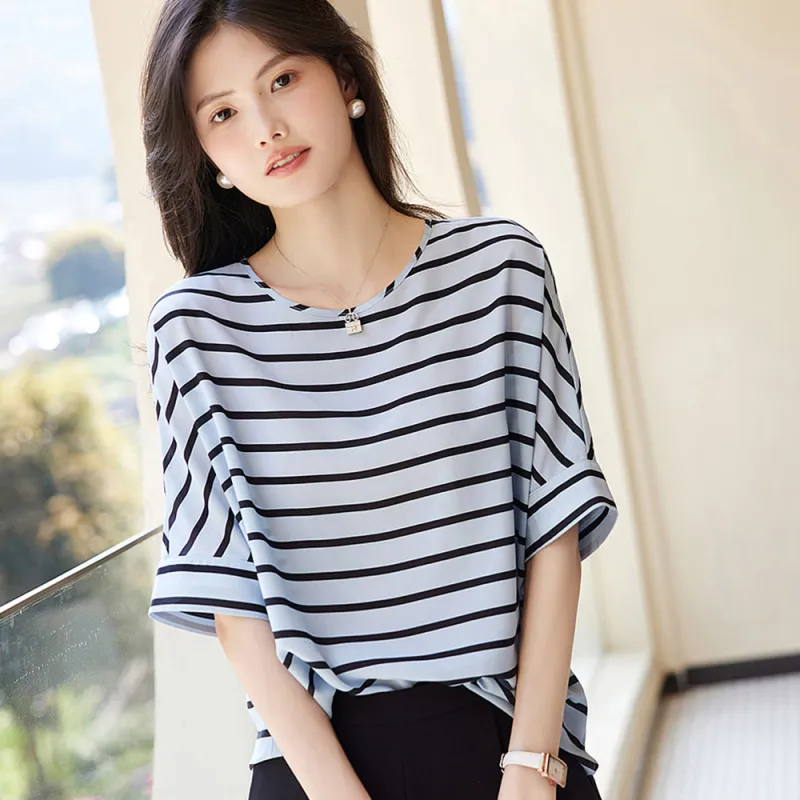 Ning Cai Yuer Shirts Women's Sky Blue-2