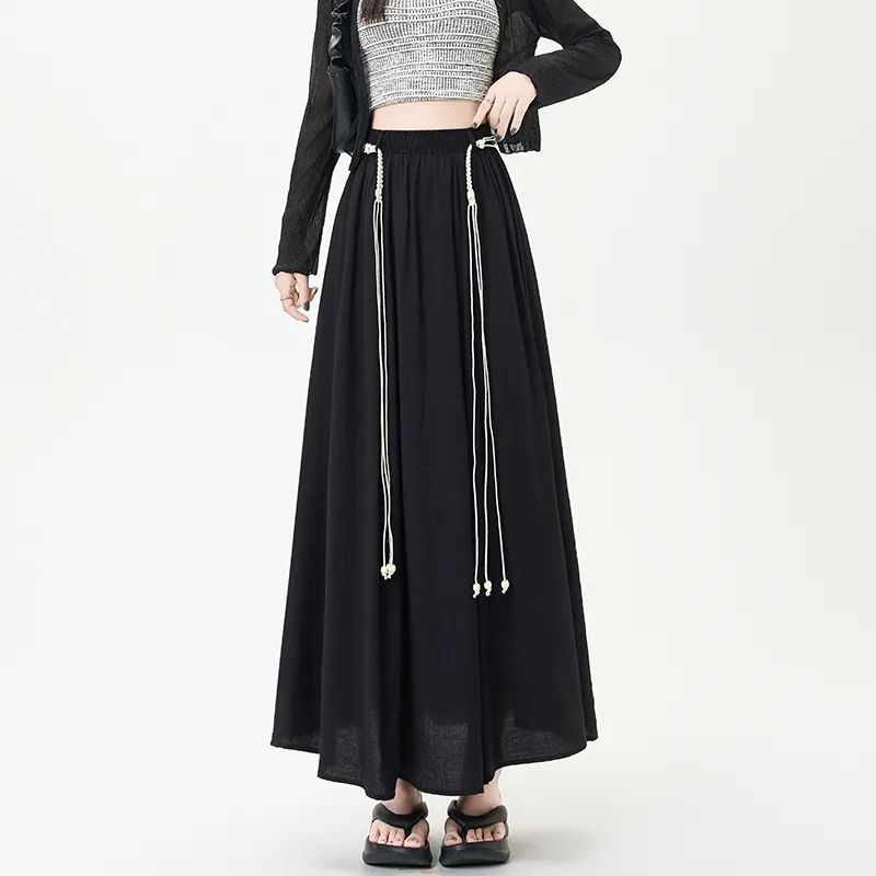 Ning Cai Yuer Casual Long Skirt Women's-9