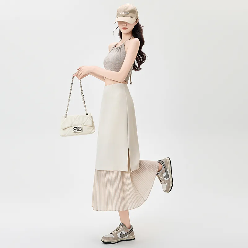 Ning Cai Yuer Casual Long Skirt Women's-3