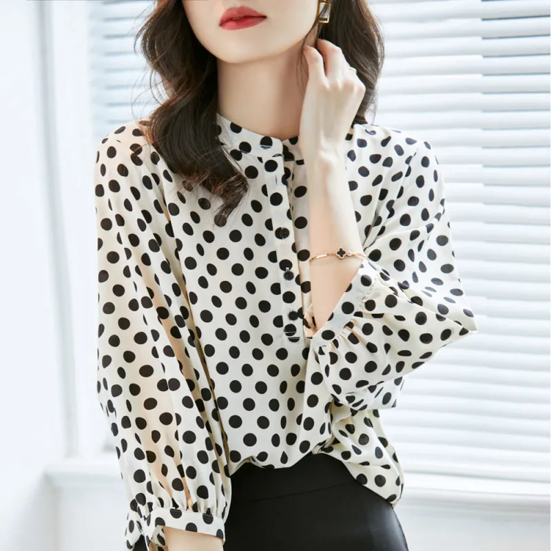 Ning Cai Yuer Shirts Women's Polka Dot-2