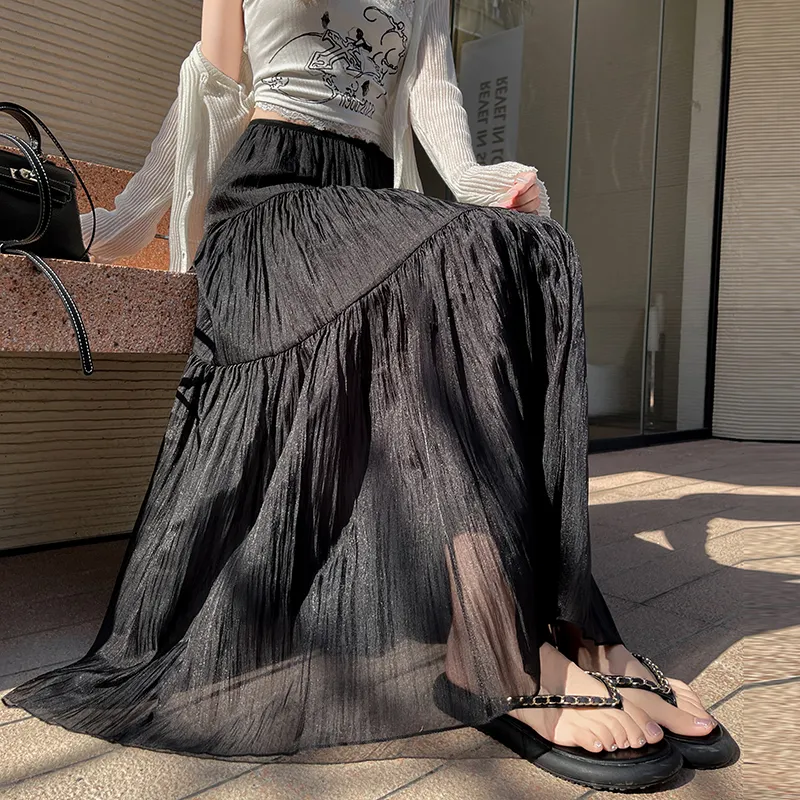 Ning Cai Yuer Casual Long Skirt Women's-7