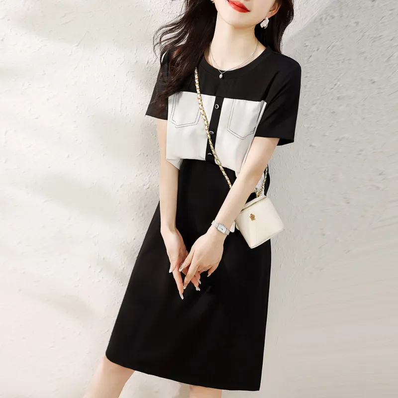Ning Cai Yuer Short Sleeved Dress Women's-2