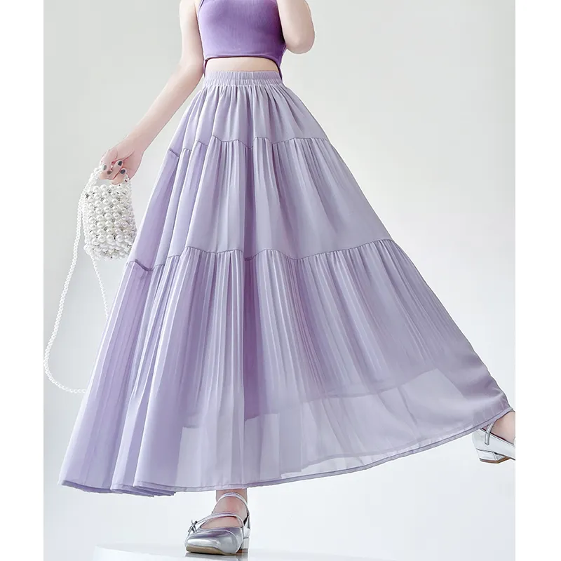 Ning Cai Yuer Casual Long Skirt Women's-12