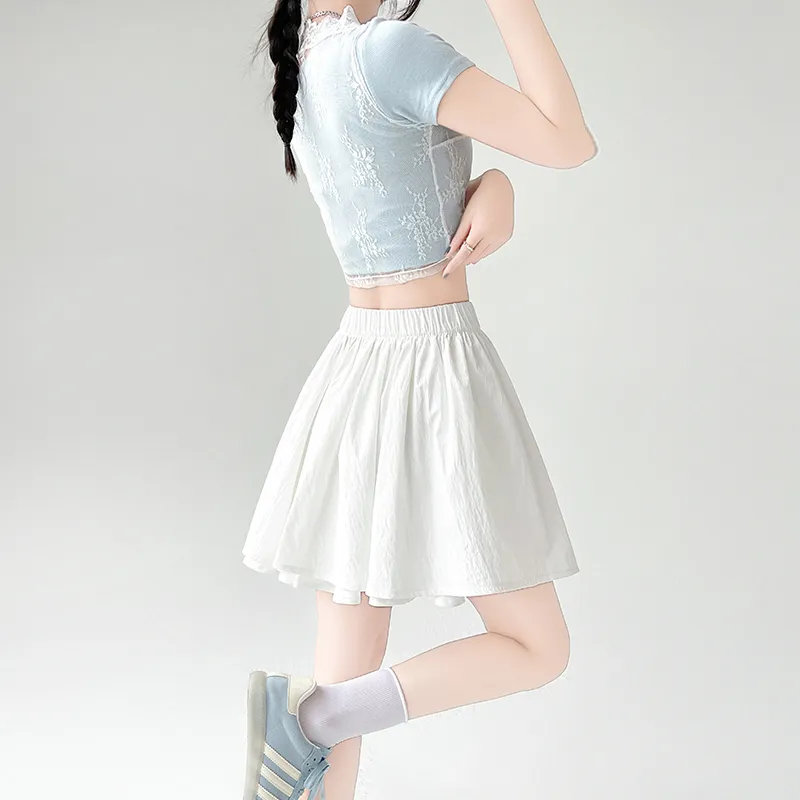 Ning Cai Yuer Casual Short Skirts Women's-5