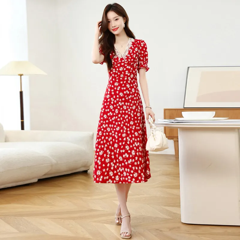 Ning Cai Yuer Short Sleeved Dress Women's-2