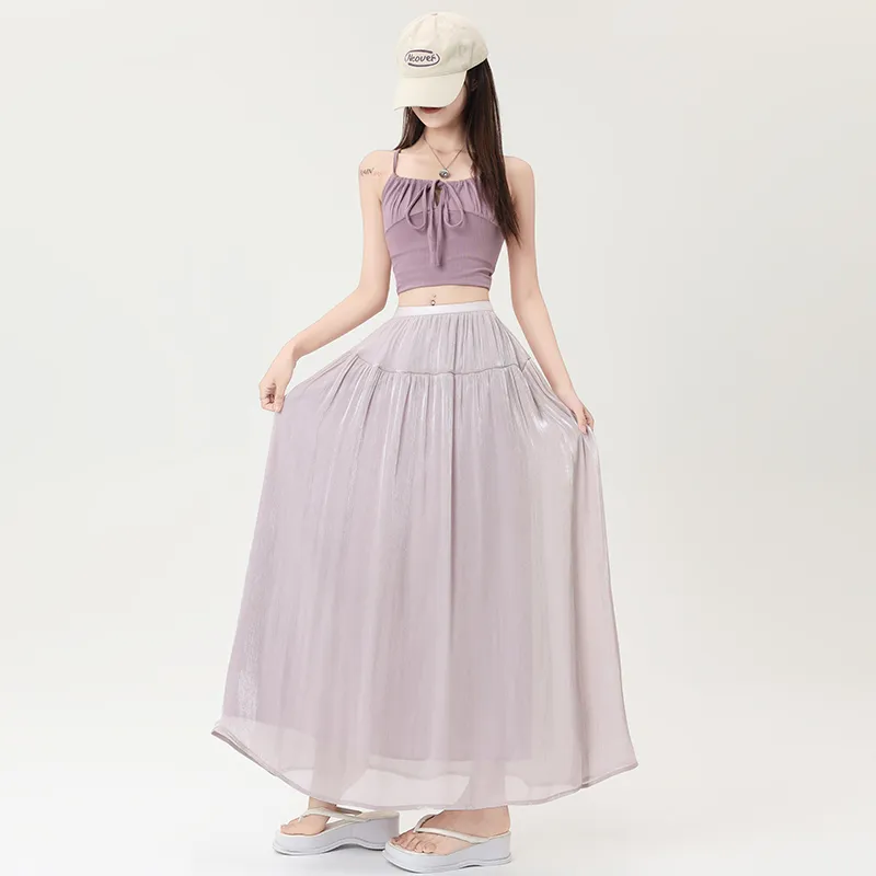 Ning Cai Yuer Casual Long Skirt Women's-3