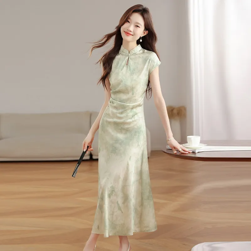 Ning Cai Yuer Short Sleeved Dress Women's-4