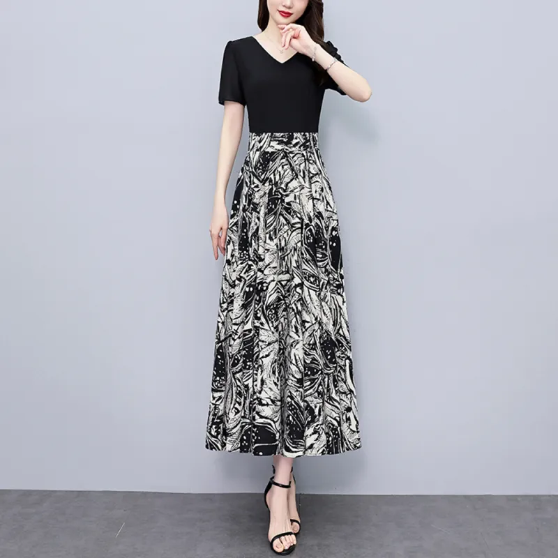 Ning Cai Yuer Short Sleeved Dress Women's-3